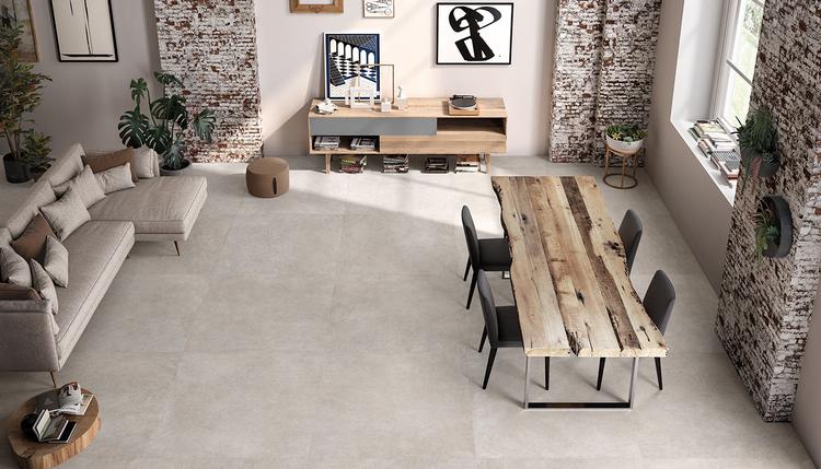 Be-Square | Emilceramica Porcelain Stoneware Emil Be-square Concrete Living-room Concrete | Emilceramica