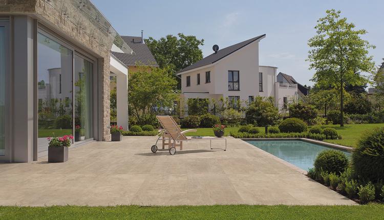 On Square | Emilceramica Porcelain Stoneware Emil On Square Concrete Outdoor Space Sabbia | Emilceramica