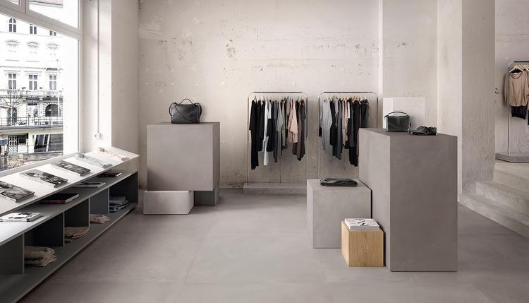 Tr3nd | Emilceramica Porcelain Stoneware Ergon Tr3nd Wood,concrete Shop White Concrete,smoke Concrete,grey Concrete | Emilceramica