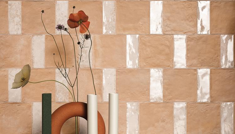 Forme | Emilceramica Porcelain Stoneware Emil Forme Terracotta,brick Image Detail Bianco Majolica Lux,rosato Fondo | Emilceramica