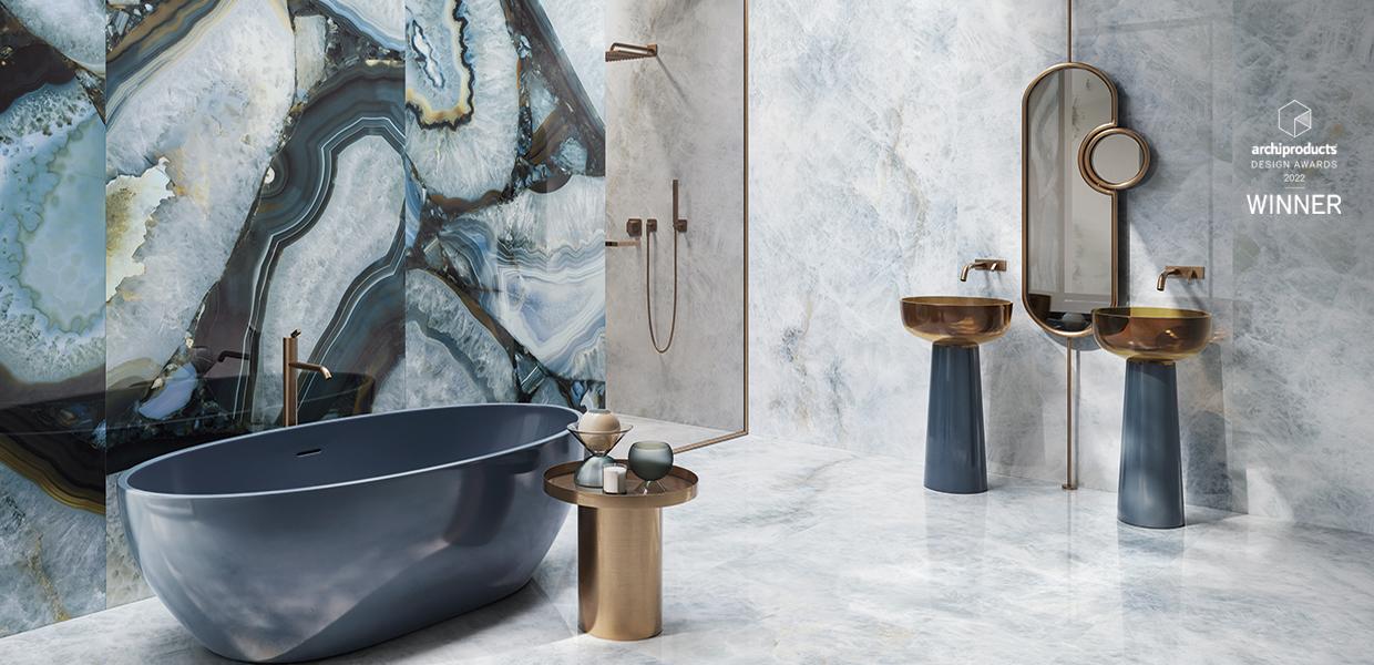 Grès Cérame Emil Tele Di Marmo Precious Marbre Salle De Bain Agate Azure Agate Image Galerie | Emilceramica Grès Cérame Emil Tele Di Marmo Precious Marbre Salle De Bain Agate Azure Agate Image Galerie | Emilceramica