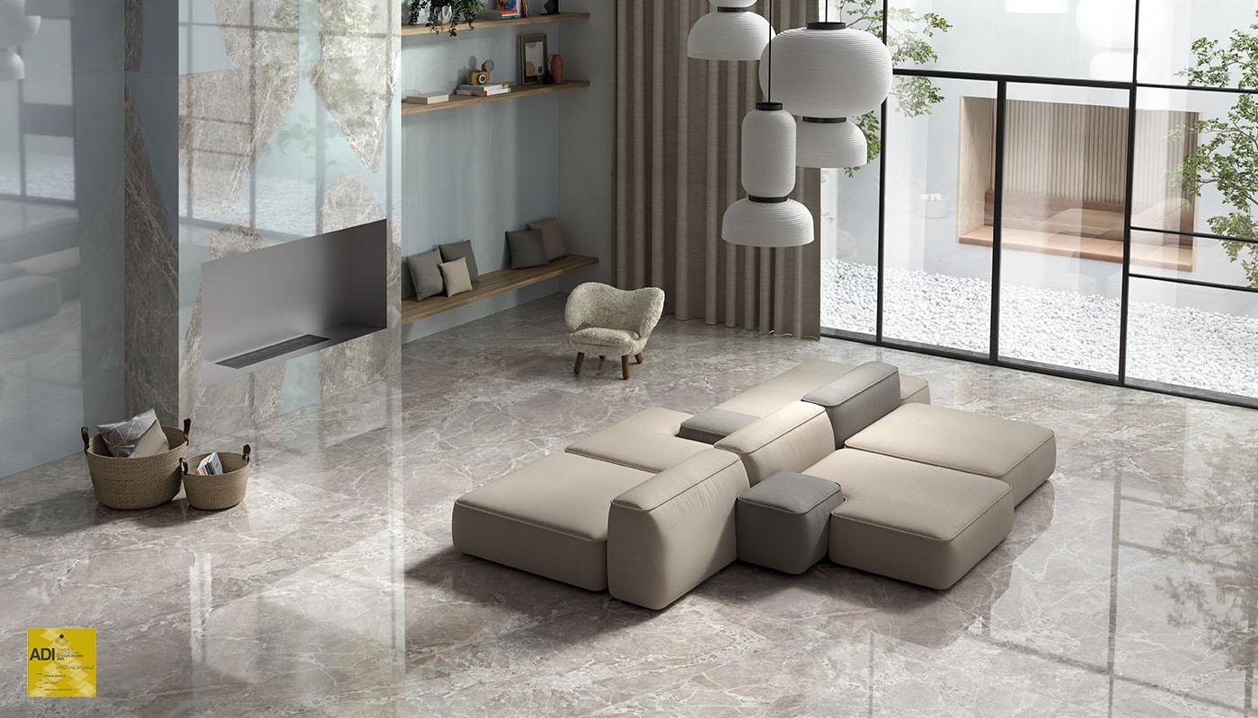 Porcelain Stoneware Provenza Unique Marble Marble Living-room Moon Grey Marmo,moon Grey Decoro Ambra,resin Resina | Emilceramica Porcelain Stoneware Provenza Unique Marble Marble Living-room Moon Grey Marmo,moon Grey Decoro Ambra,resin Resina | Emilceramica